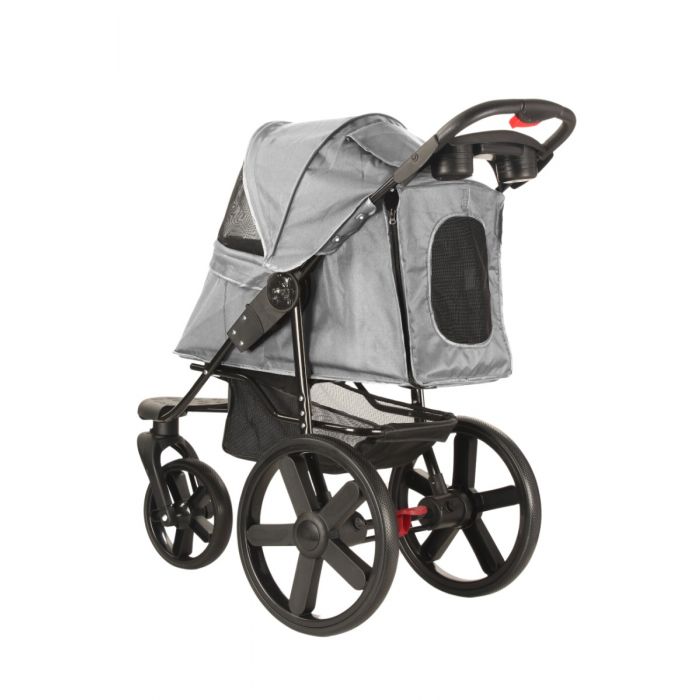 HONDENBUGGY COMFORT ALL TERRAIN - 3 WIELEN - ANTRACIET