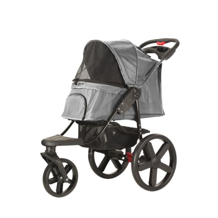HONDENBUGGY COMFORT ALL TERRAIN - 3 WIELEN - ANTRACIET