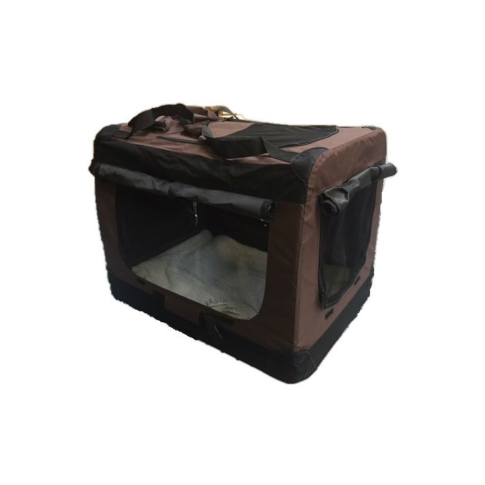 NYLON REISBENCH - PREMIUM SERIE - BRUIN - OPVOUWBAAR