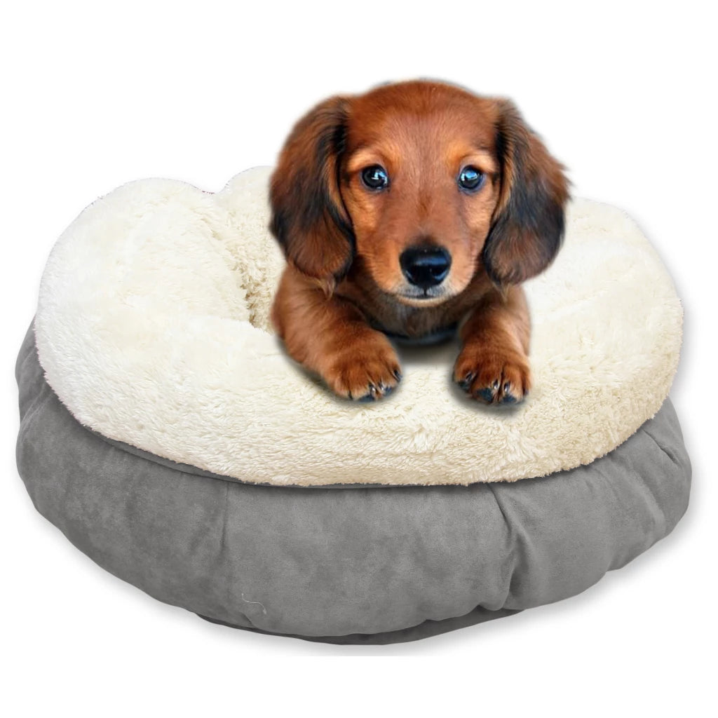 AFP Lambswool - Donut Bed Grijs ( 45 x 45 x 25 cm )