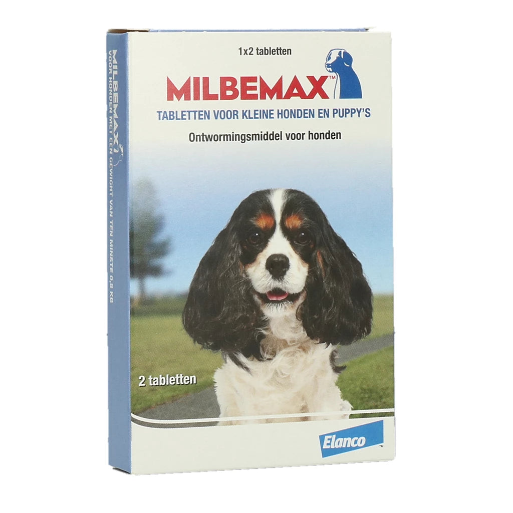 Milbemax Tabletten Puppy/Kleine hond <5kg ( 2 varianten )