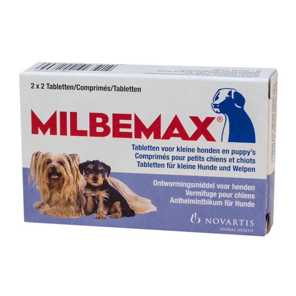 Milbemax Tabletten Puppy/Kleine hond <5kg ( 2 varianten )