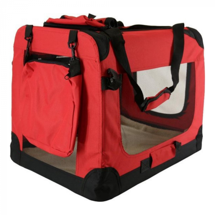 NYLON REISBENCH - ROOD - OPVOUWBAAR