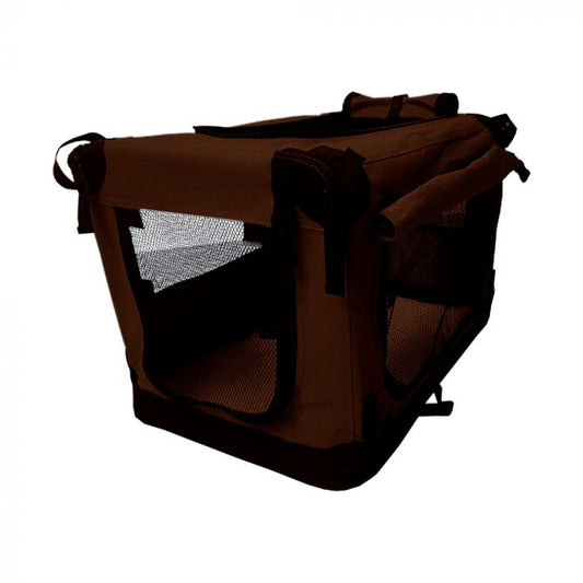 NYLON REISBENCH - PREMIUM SERIE - BRUIN - OPVOUWBAAR