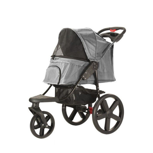 HONDENBUGGY COMFORT ALL TERRAIN - 3 WIELEN - ANTRACIET