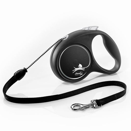 FLEXI ROLLIJN BLACK DESIGN - KOORD - ZWART & ZILVER
