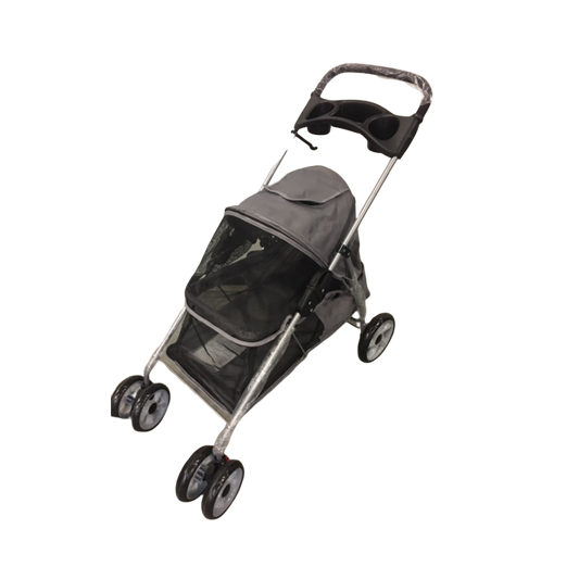 HONDENBUGGY 4 WIELEN ANTRACIET 94 X 46 X 91,5 CM