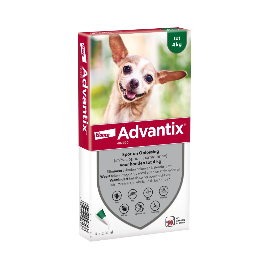 Advantix vlooien- en tekenpipet voor honden ( 8 varianten )