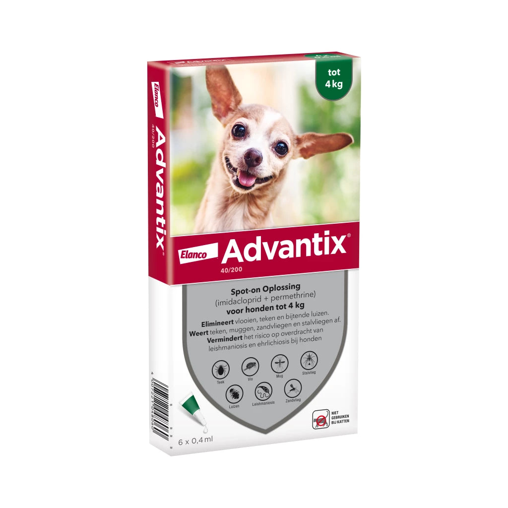 Advantix vlooien- en tekenpipet voor honden ( 8 varianten )