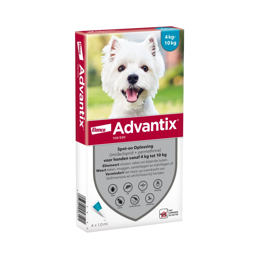 Advantix vlooien- en tekenpipet voor honden ( 8 varianten )