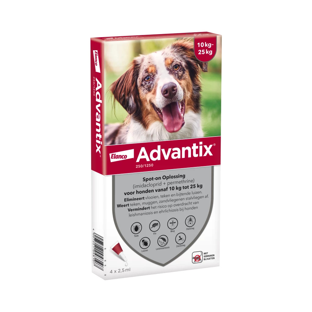 Advantix vlooien- en tekenpipet voor honden ( 8 varianten )