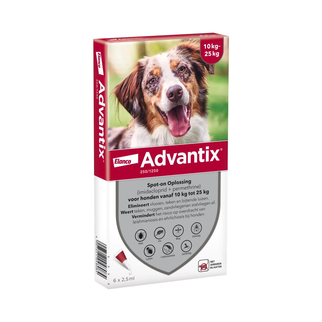 Advantix vlooien- en tekenpipet voor honden ( 8 varianten )
