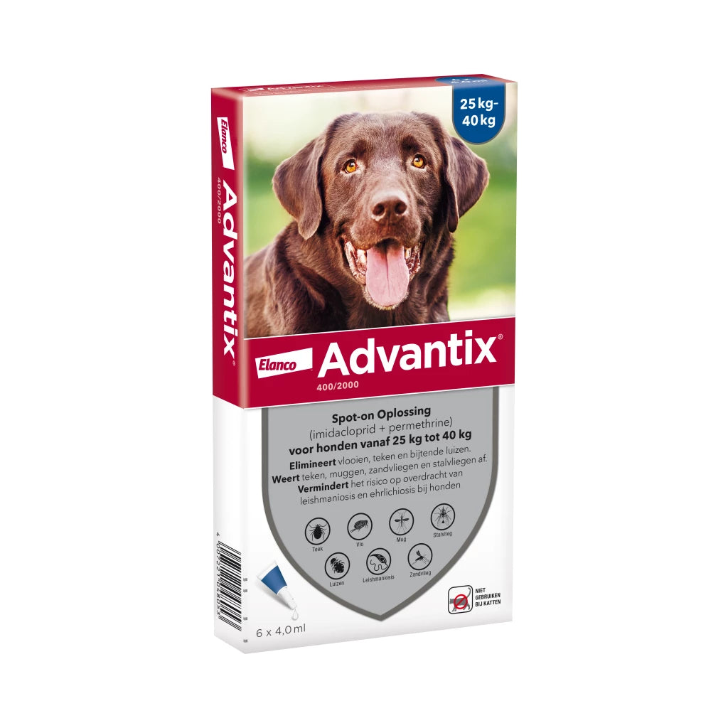 Advantix vlooien- en tekenpipet voor honden ( 8 varianten )