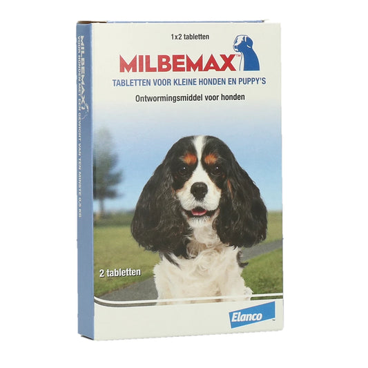 Milbemax Tabletten Puppy/Kleine hond <5kg ( 2 varianten )