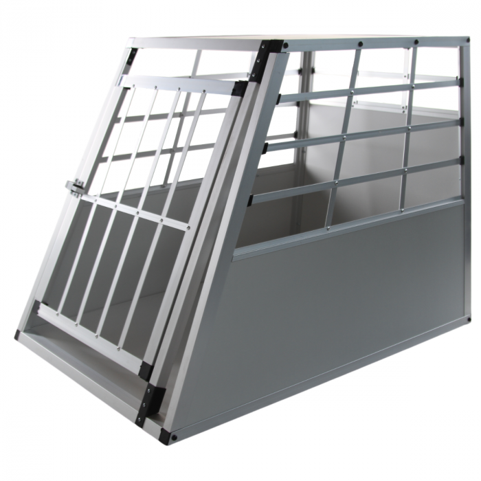 AUTOBENCH ELLIPSE - MEDIUM - 69 X 54 X 50 CM - LICHTGRIJS - ALUMINIUM REISBENCH