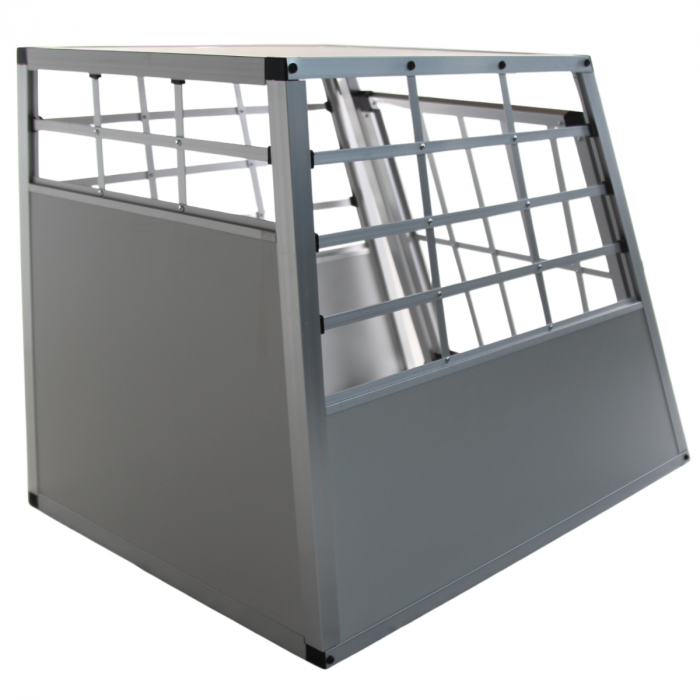 AUTOBENCH ELLIPSE - MEDIUM - 69 X 54 X 50 CM - LICHTGRIJS - ALUMINIUM REISBENCH