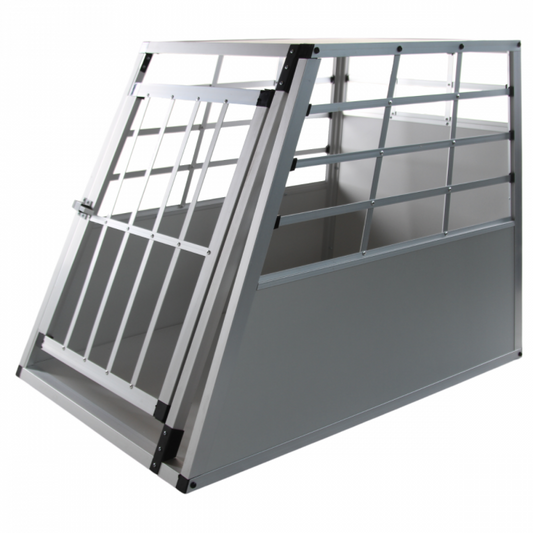 AUTOBENCH ELLIPSE - LARGE - 91 X 65 X 69 CM - LICHTGRIJS - ALUMINIUM REISBENCH