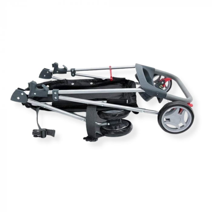 HONDENBUGGY EXCELLENT - AFNEEMBAAR LEEFGEDEELTE - ZWART