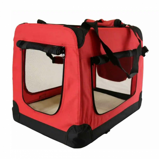 NYLON REISBENCH - ROOD - OPVOUWBAAR