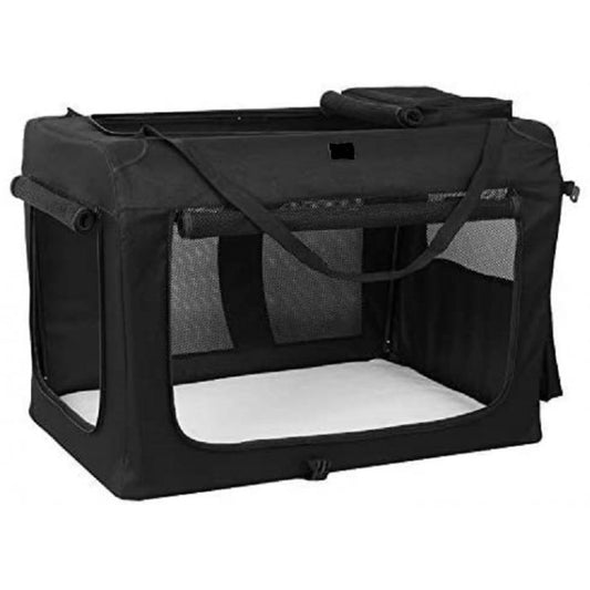 NYLON REISBENCH - ZWART - OPVOUWBAAR