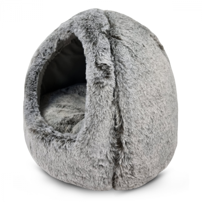 SNOOZIE - SUPERSOFT KATTENMAND - GRIJS - 33 X 26 CM