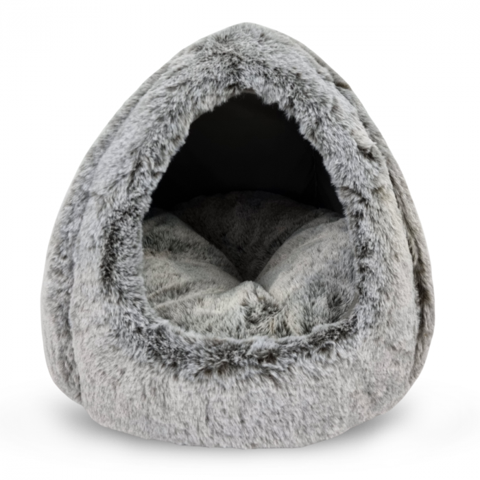 SNOOZIE - SUPERSOFT KATTENMAND - GRIJS - 33 X 26 CM