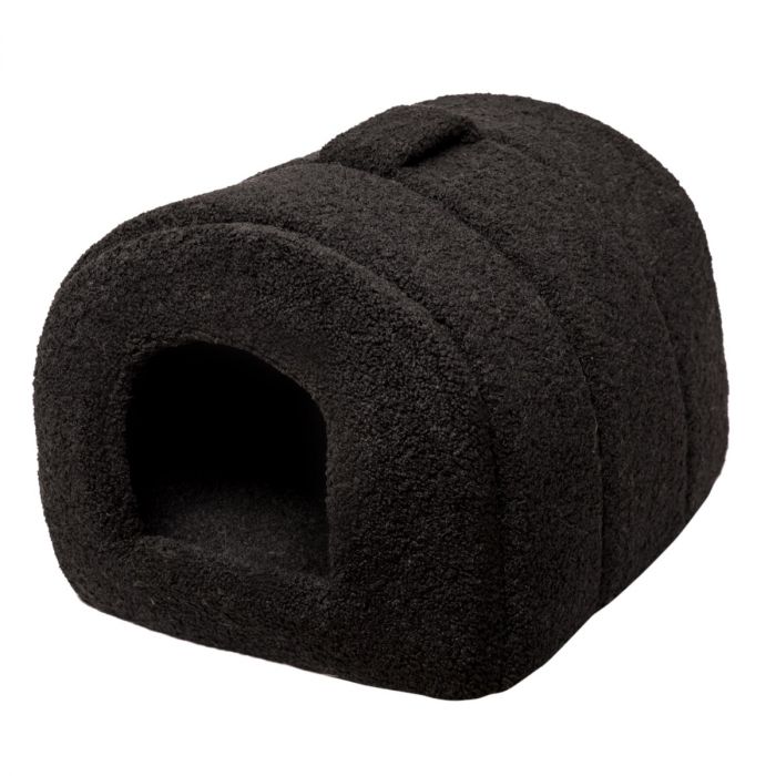 TEDDY NEST KATTENMAND - ZWART - 37 X 48 X 30 CM