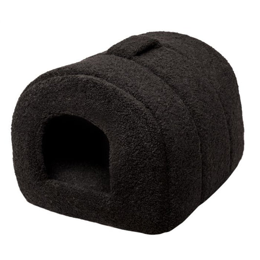 TEDDY NEST KATTENMAND - ZWART - 37 X 48 X 30 CM